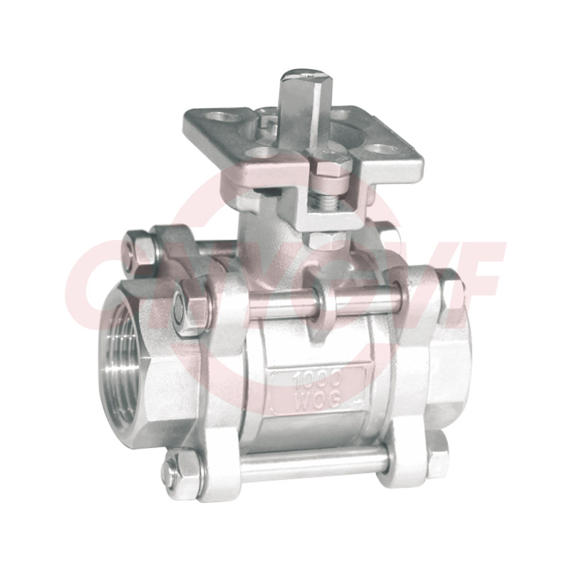 三片式高平台内螺纹球阀