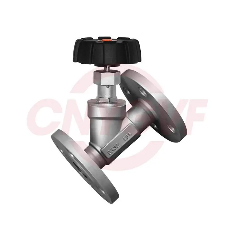 手动法兰角座阀